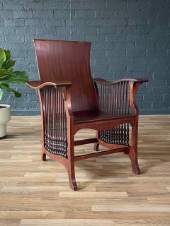 American Empire Style Bentwood & Spindle Armchair