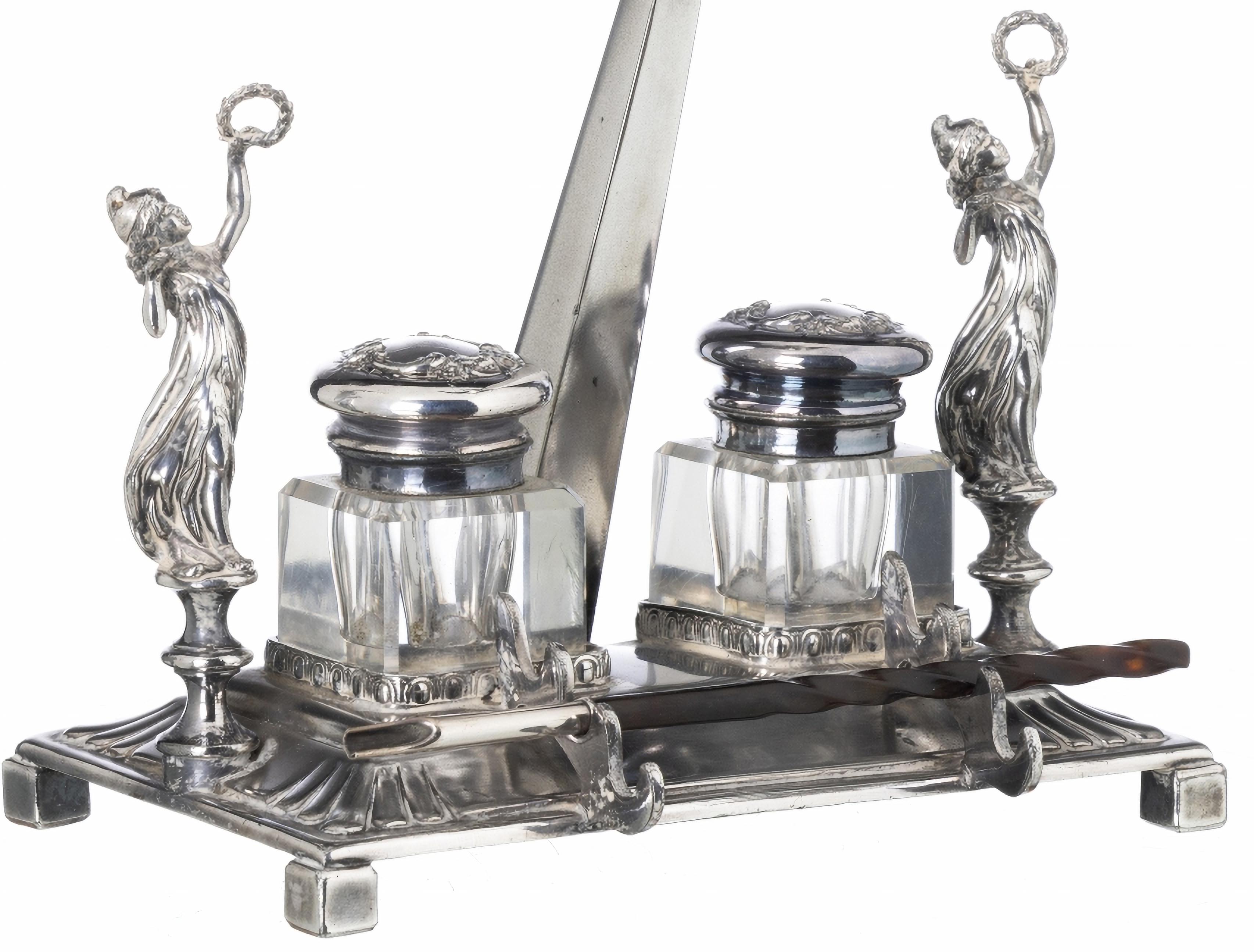 Moderne DESKTOP ENKWELL AMÉRICAIN EMPIRE STYLE  Début du 20e siècle en vente