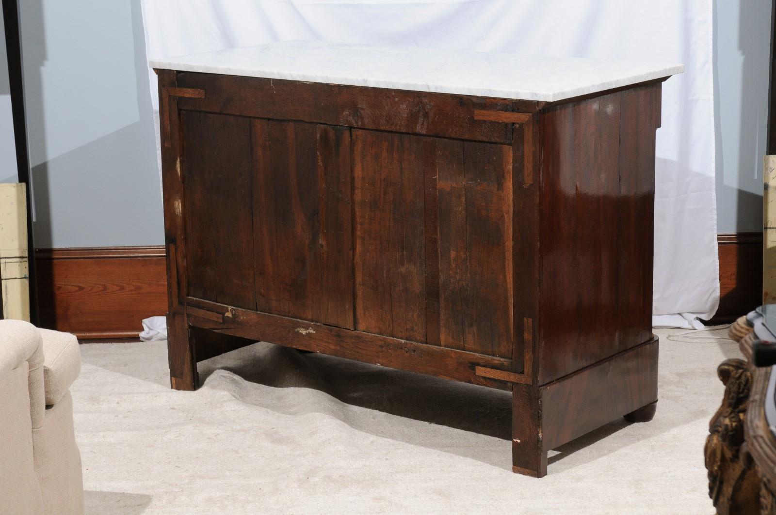 American Empire Style Mahogany Three-Drawer Dresser 5
