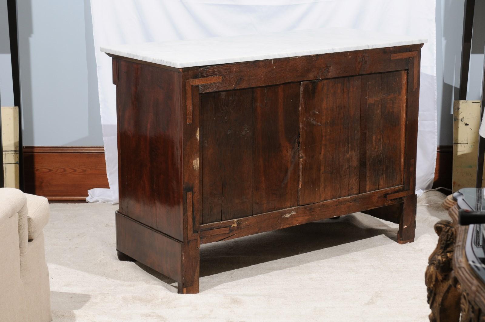 American Empire Style Mahogany Three-Drawer Dresser 8