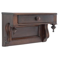 American Empire Style Mahogany Wall Console