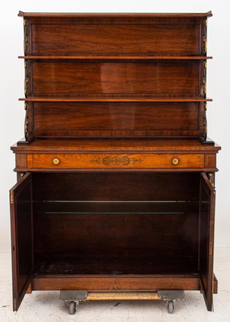 American Empire Style Mahogany Welsh Dresser For Sale at 1stDibs