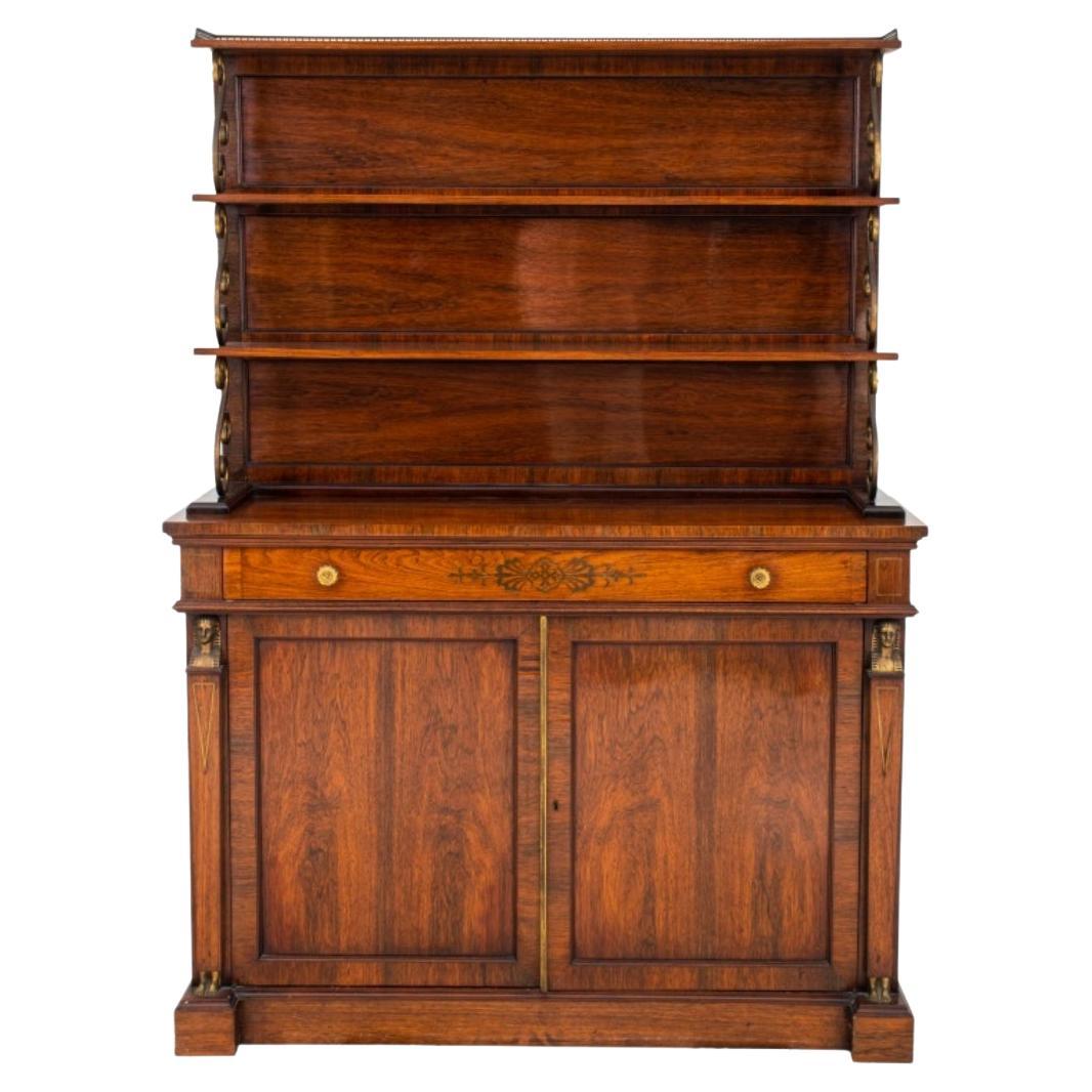 American Empire Style Mahogany Welsh Dresser