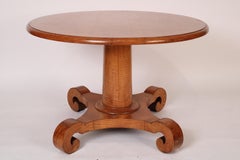 American Empire Tiger Maple Center Table