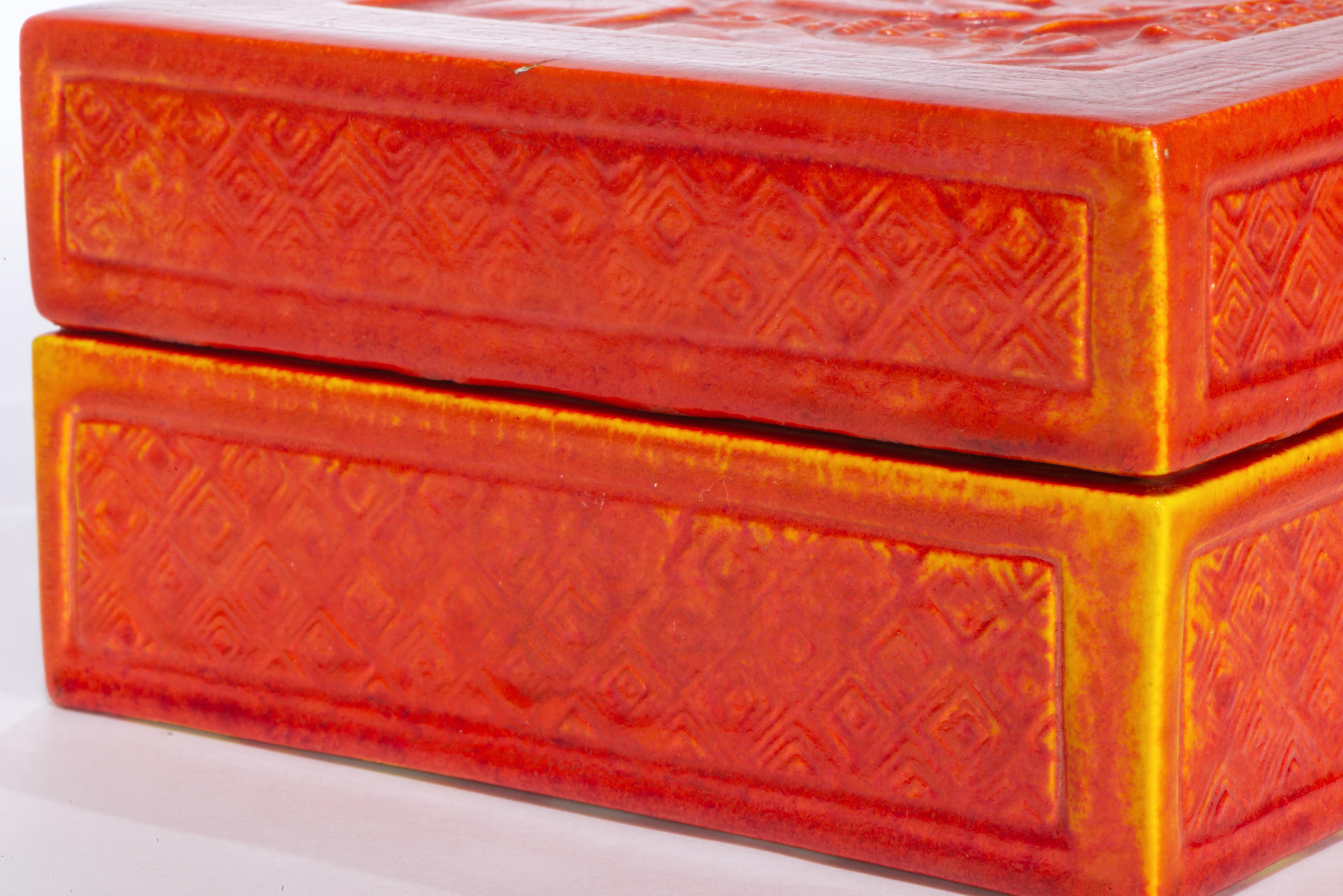 American Encaustic Co Ceramic Box attr. to Frederick Rhead, Strong Museum For Sale 9