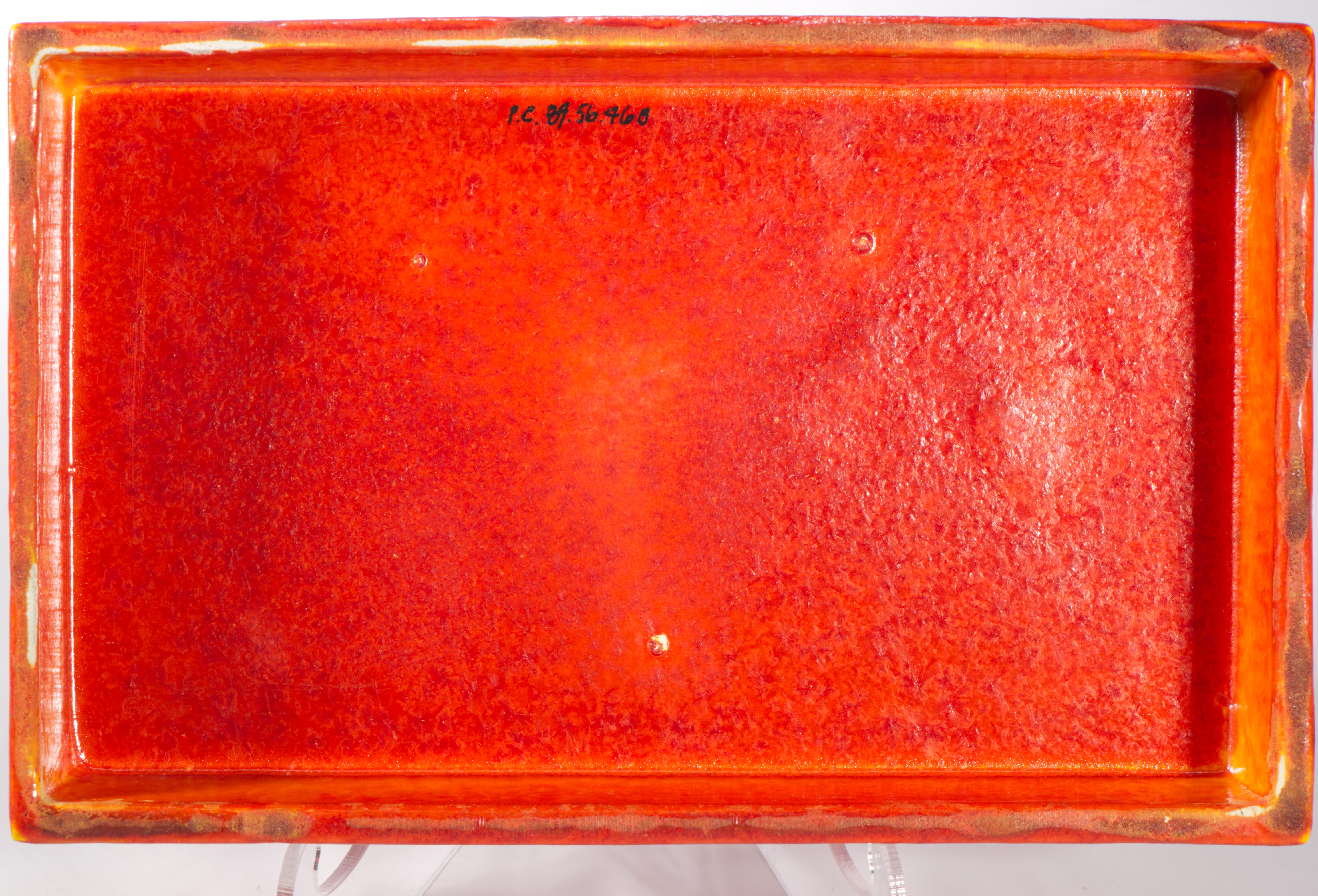 American Encaustic Co Ceramic Box attr. to Frederick Rhead, Strong Museum In Good Condition For Sale In Clifton Springs, NY