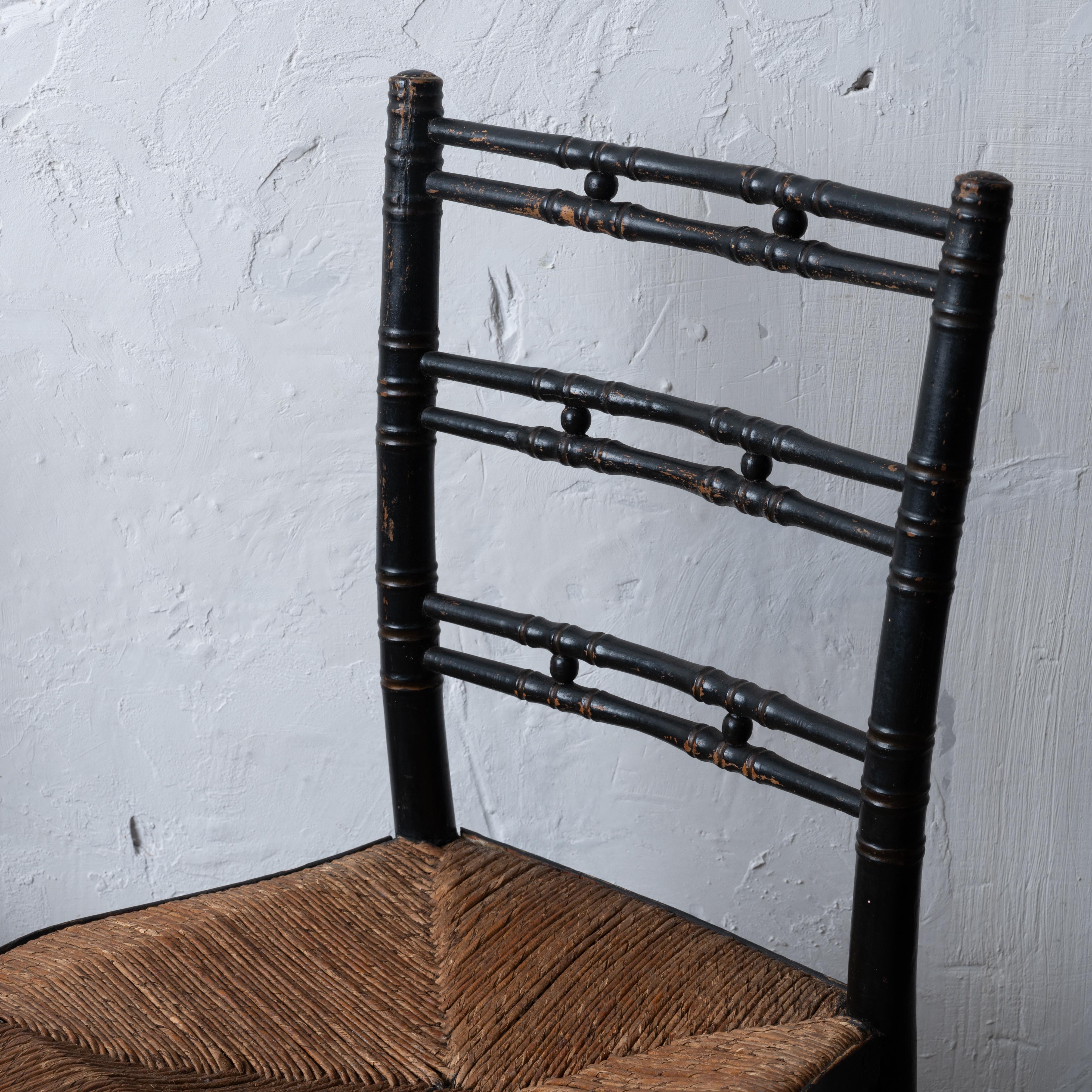 Mid-19th Century American Fancy Ball-Back Chairs - A Pair