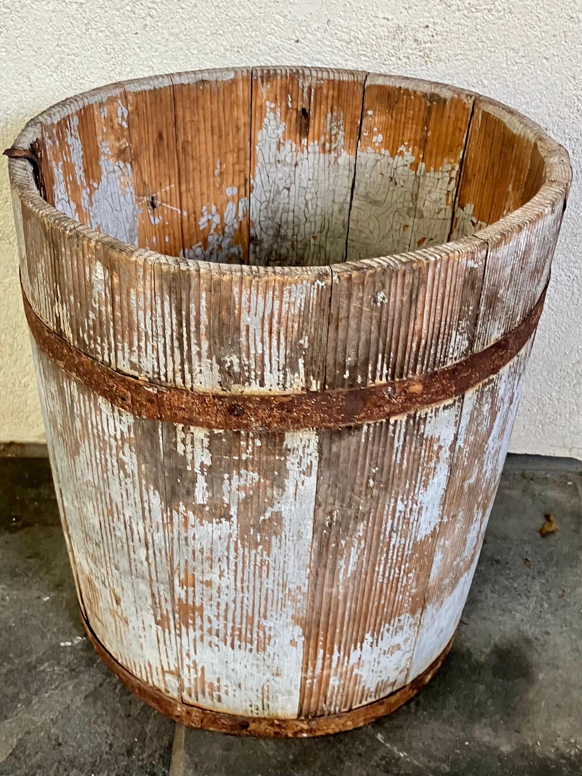 Américain Corbeille à papier American Farmhouse en vente