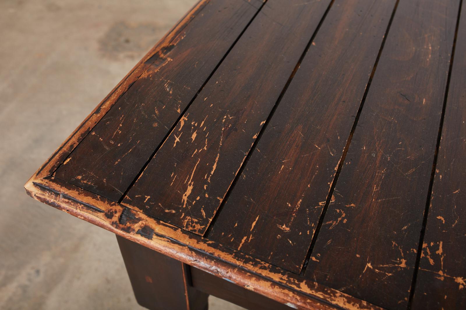 Painted American Farmhouse Work Table for Abercrombie and Fitch