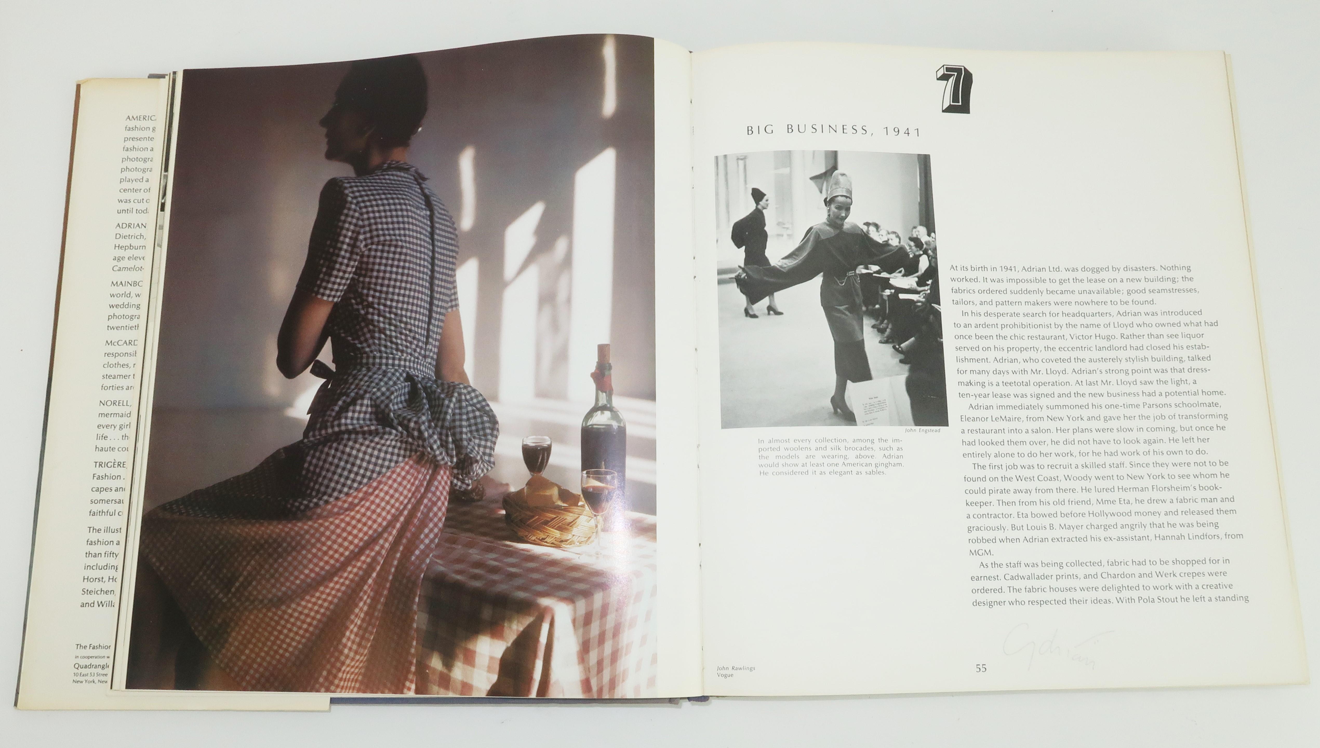 Gray American Fashion Book Featuring Adrian, Mainbocher, McCardell, Norell, Trigere
