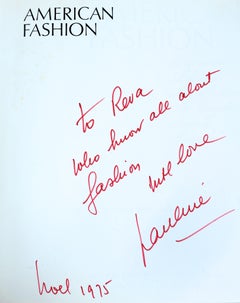 American Fashion: The Life & Lines of Many Designers 1st Ed Signed 2x by Trigere
