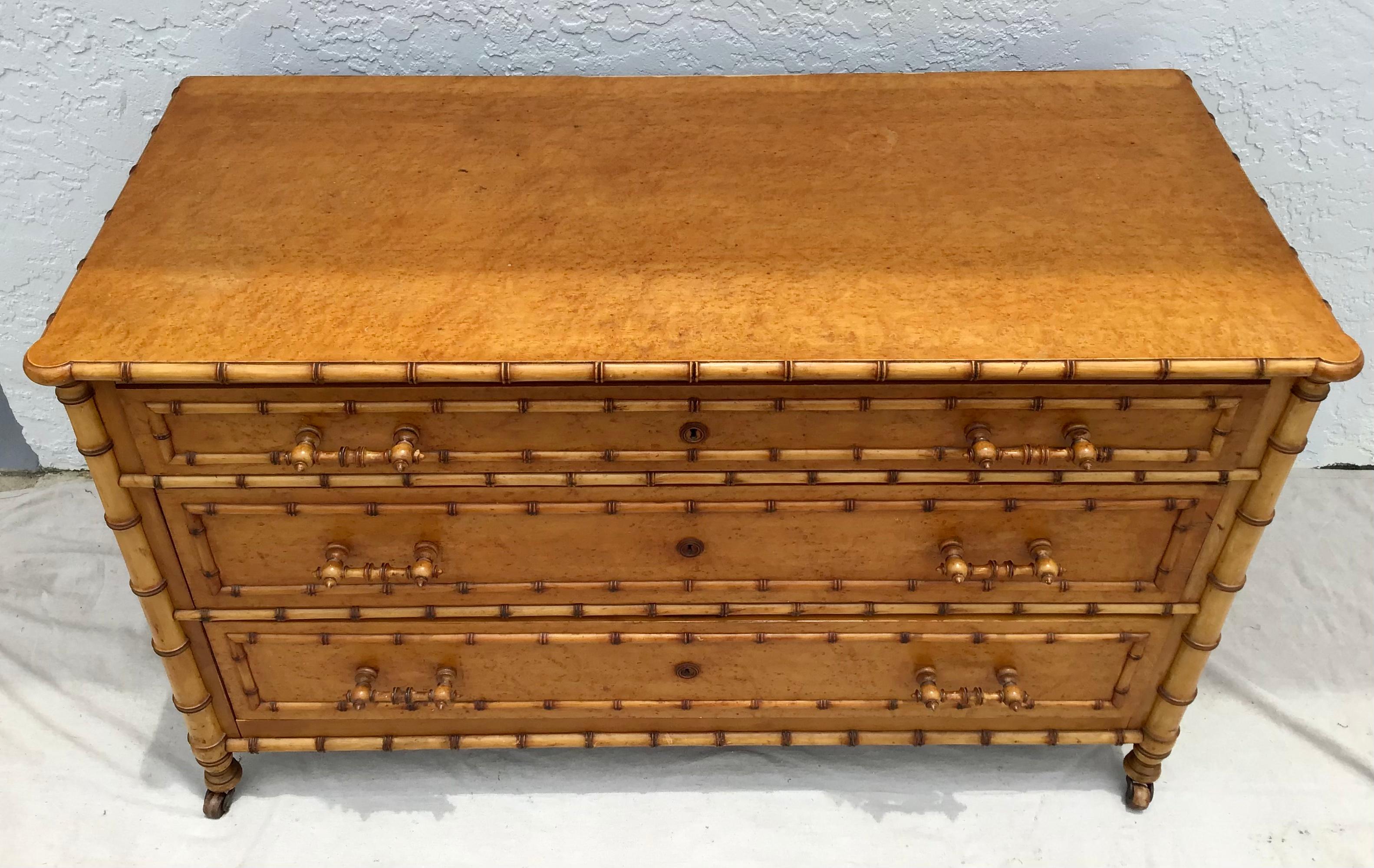 American Faux Bamboo Chest 1