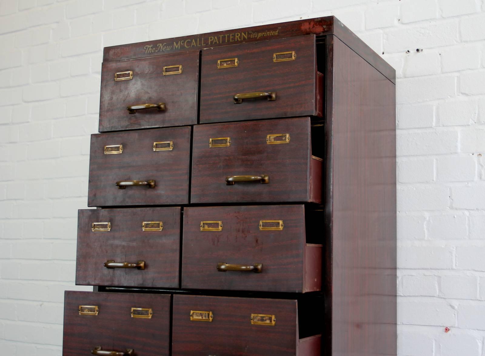 American Faux Wood Sewing Drawers, circa 1910 In Good Condition In Gloucester, GB