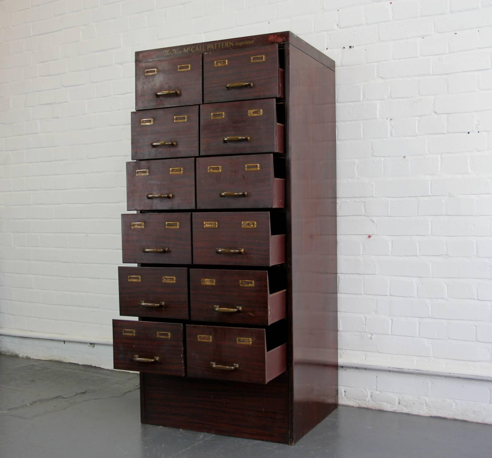Early 20th Century American Faux Wood Sewing Drawers, circa 1910