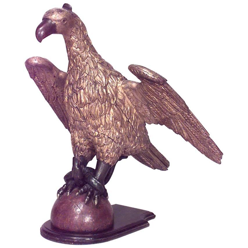 Amerikanische Federal-Figur eines vergoldeten Adlers