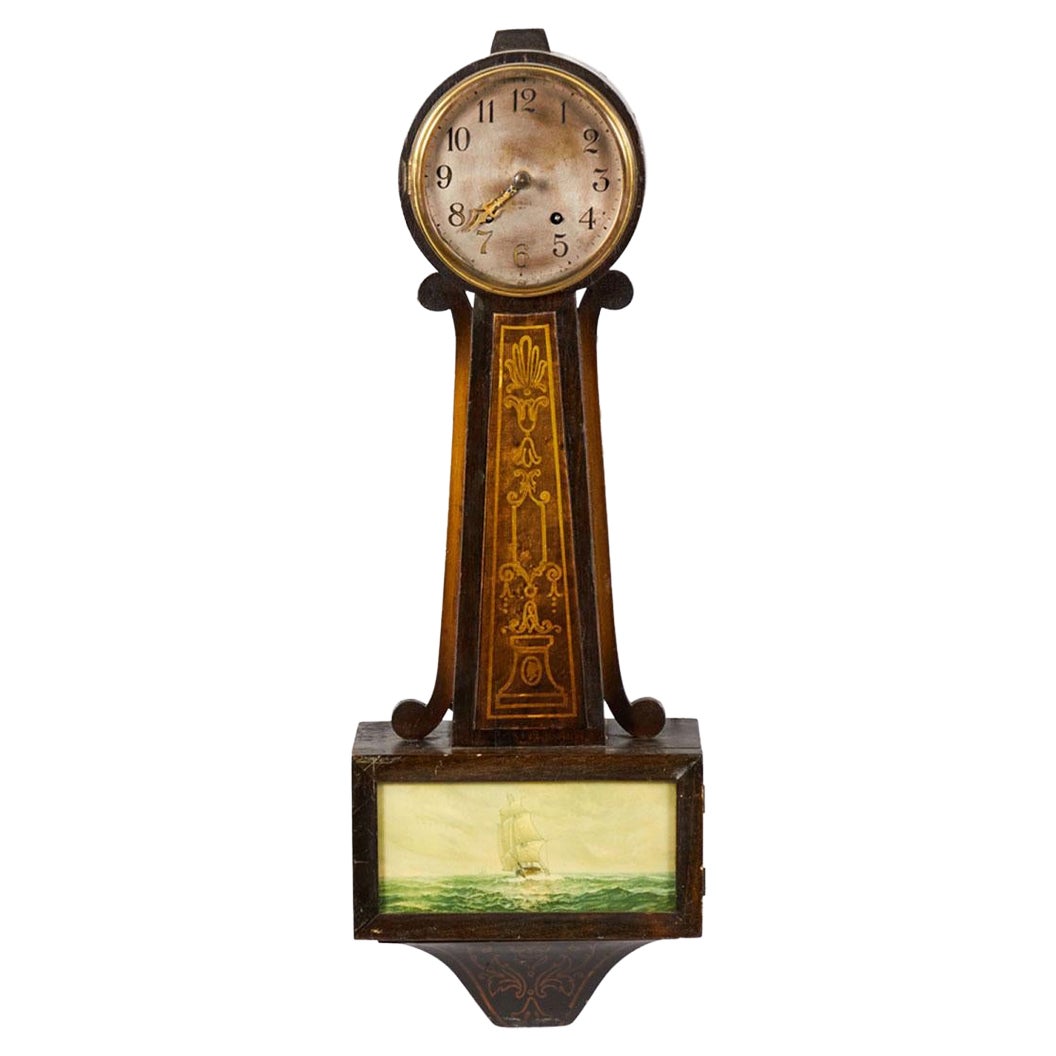 American Federal Banjo Wall Clock For Sale