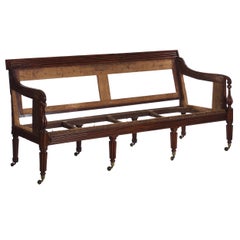 American Federal Carved Mahogany Sofa Attributed to William Camp, Baltimore