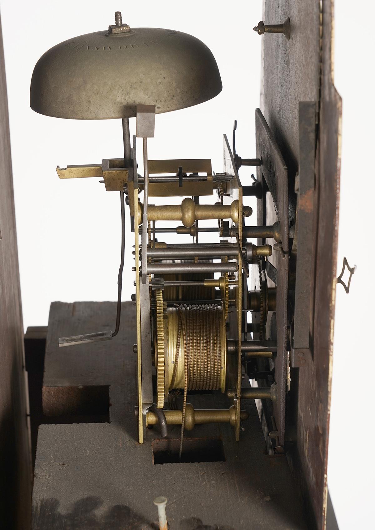 American Federal Cherry Tall Case Clock by Solomon Parke Philadelphia circa 1800 2