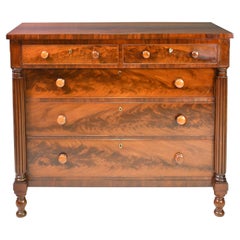 American Federal Chest of Drawers in West Indies Mahogany, Baltimore, circa 1835