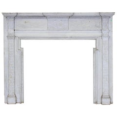 American Federal Chip Carved Mantel