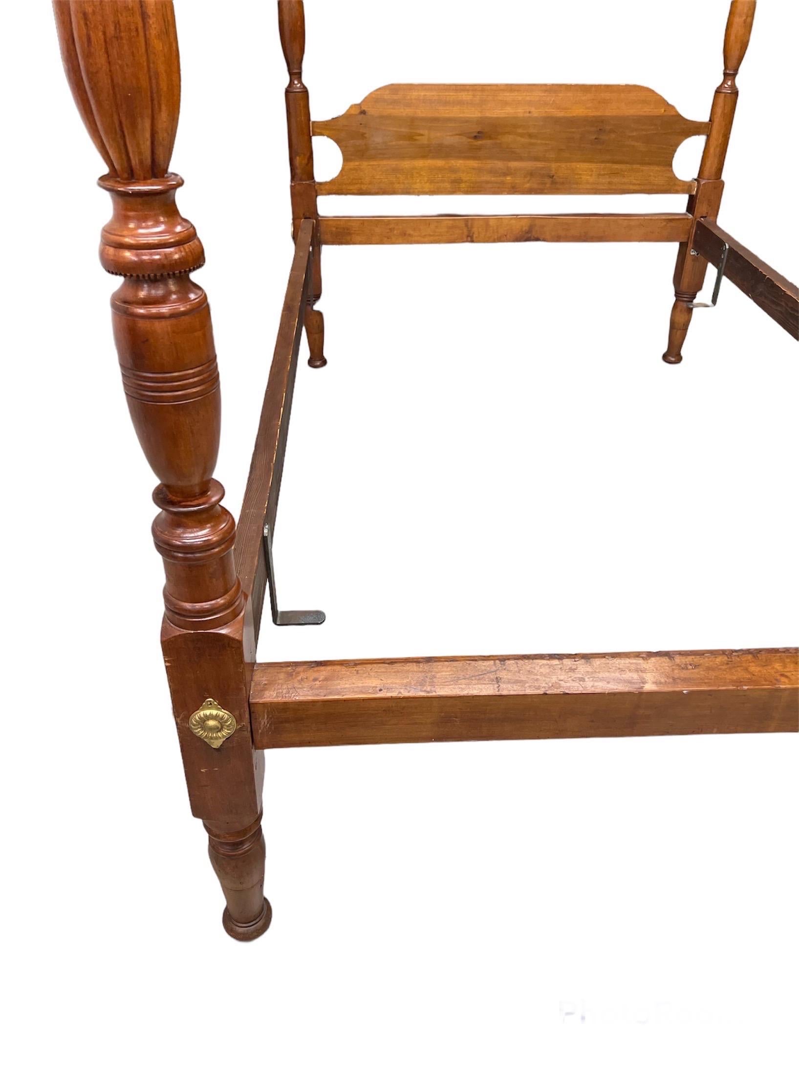 American Federal Four Post Maple Bed 6