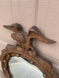 Specchio convesso American Feder Giltwood Eagle Bullseye