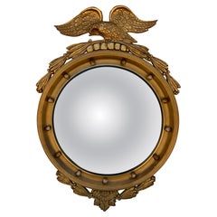 Specchio convesso American Feder Giltwood Eagle Bullseye