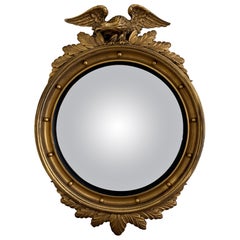 American Federal Giltwood Eagle Bullseye Konvexspiegel