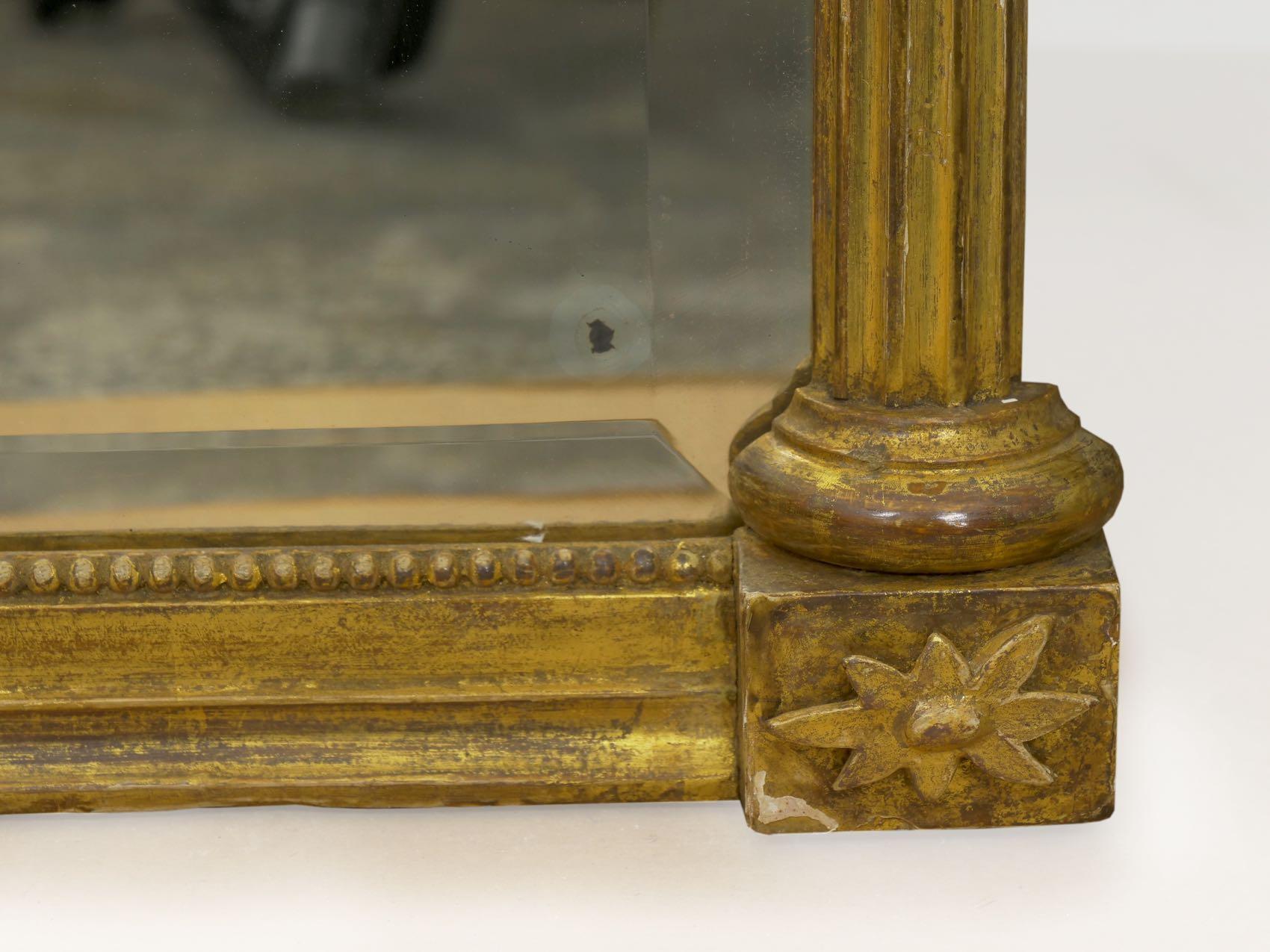 American Federal Giltwood Églomisé Antique Pier Mirror, circa 1805-1815 6