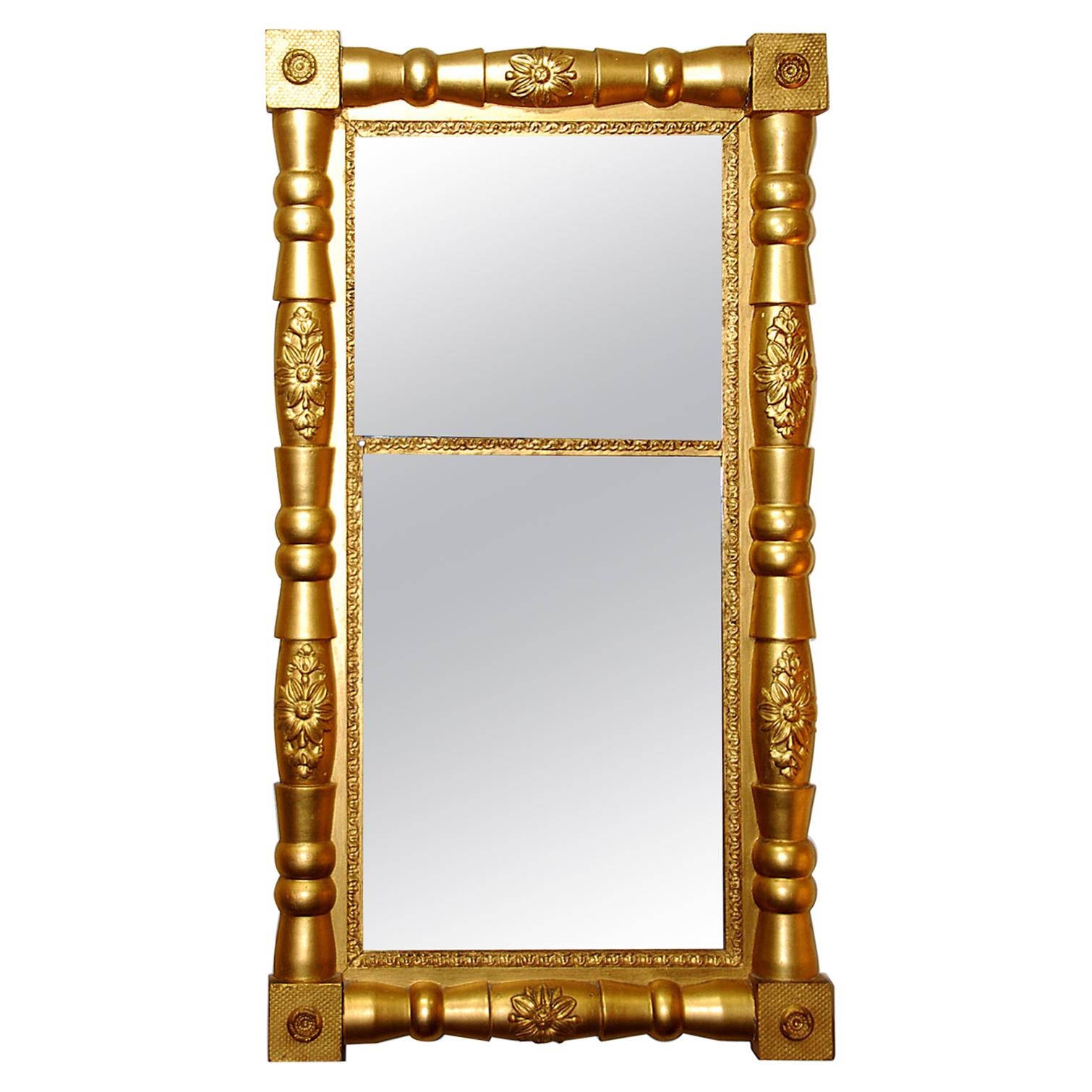 American Federal Gold Leaf Split Column Mirror