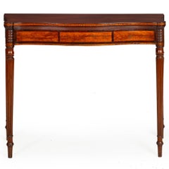 American Federal Inlaid-Mahogany Card Game Table, Massachusetts ca. 1810