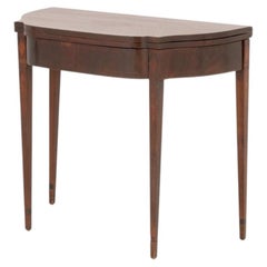 American Federal Inlaid Mahogany Card Table