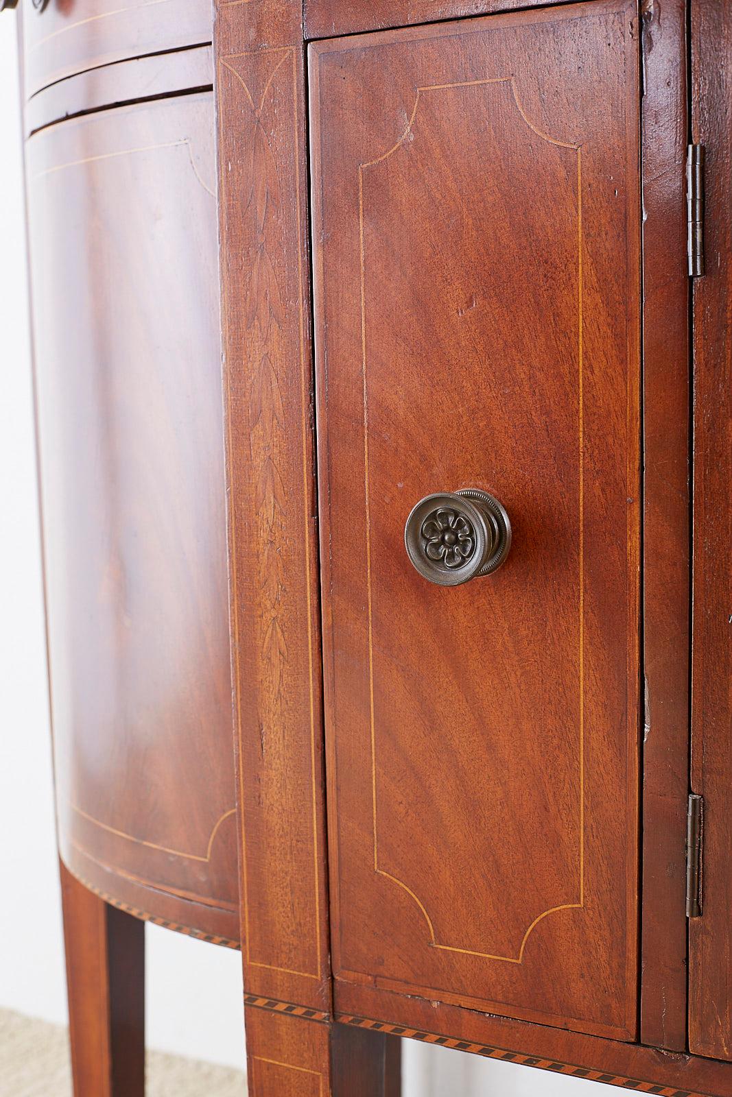 American Federal Mahogany Bow Front Sideboard 3