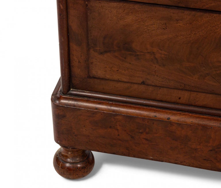 American Federal Mahogany Chest of Drawers with Black Marble Top For Sale 3