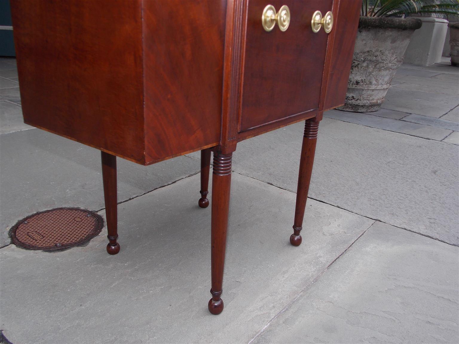 American Federal Mahogany Compartmentalized Hinged Work Table,  VA Circa 1810 For Sale 2