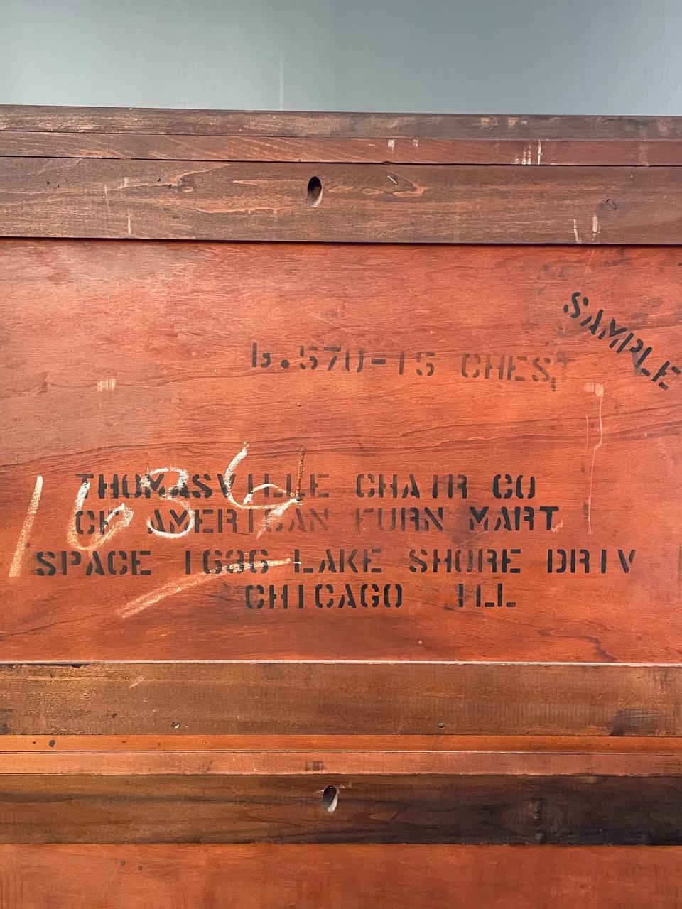 American Federal Mahogany Highboy Dresser 5