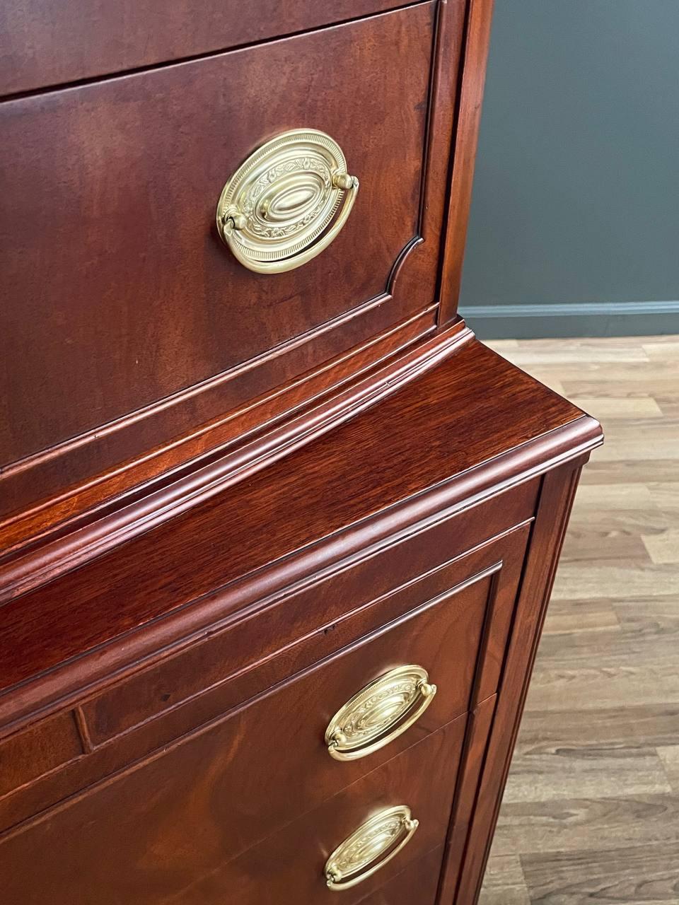 American Federal Mahogany Highboy Dresser 4