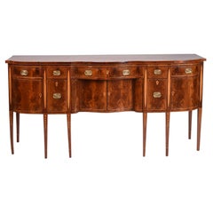 Antique American Federal Mahogany Sideboard, Early 19th Century