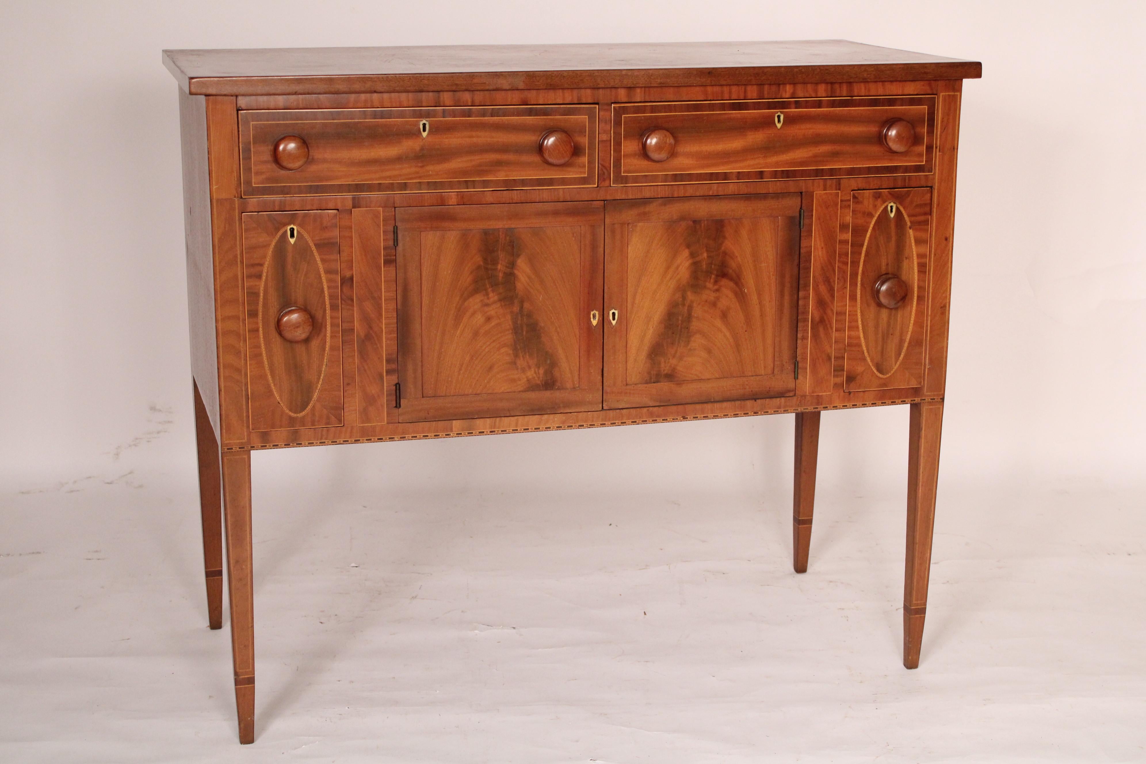 American Classical American Federal Mahogany Sideboard For Sale