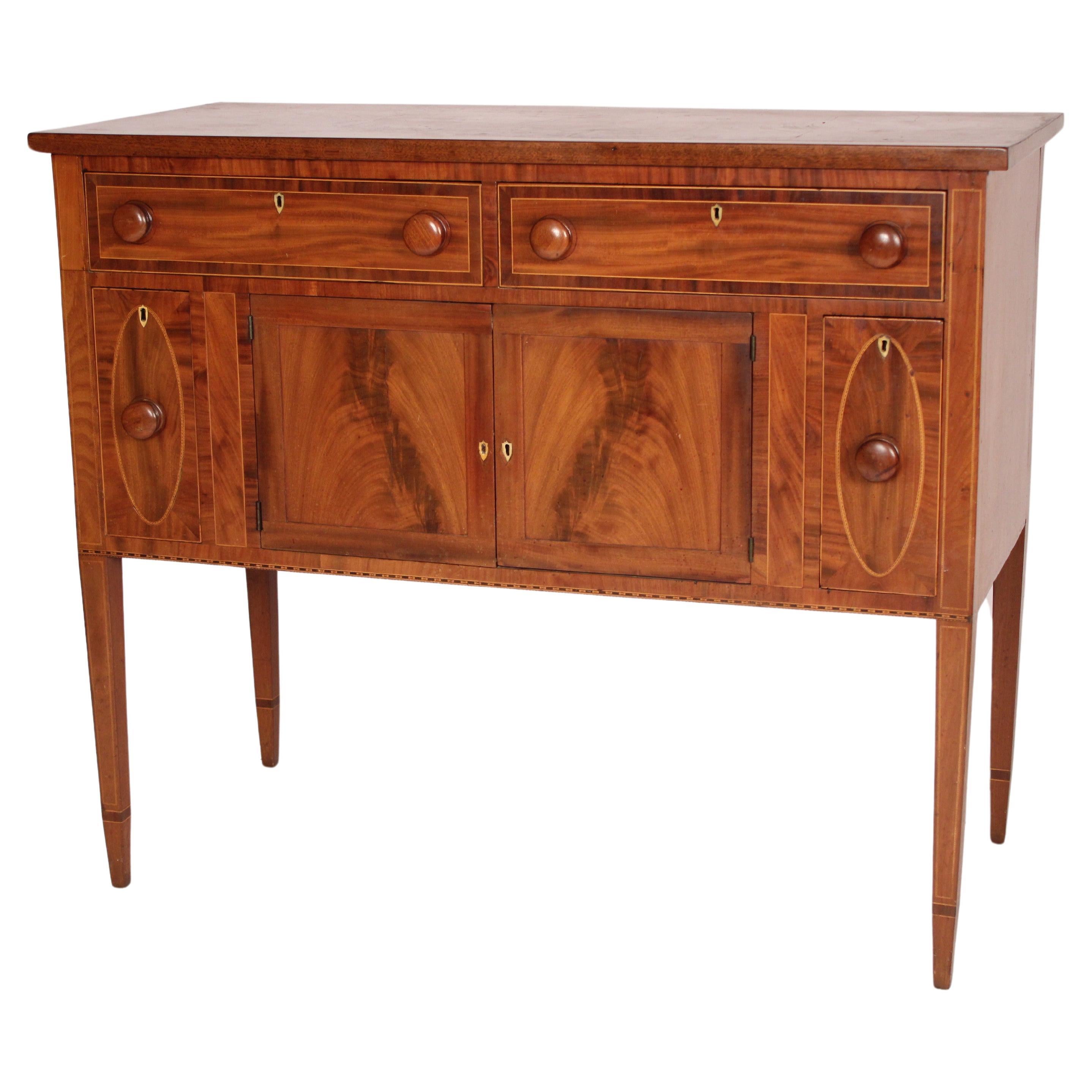 American Federal Mahogany Sideboard For Sale