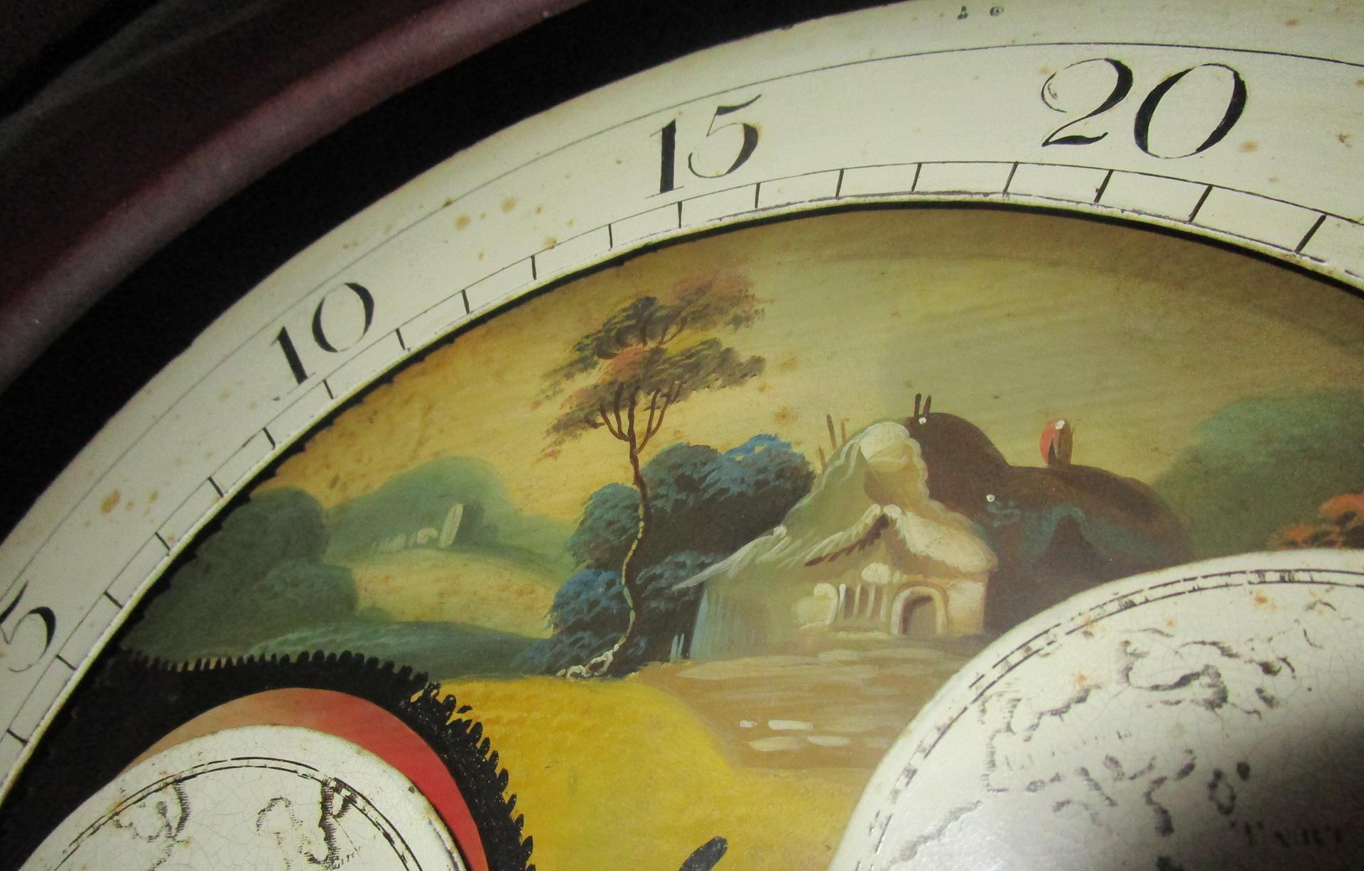 American Federal Mahogany Tall Case Clock, David Weatherly, Philadelphia 11