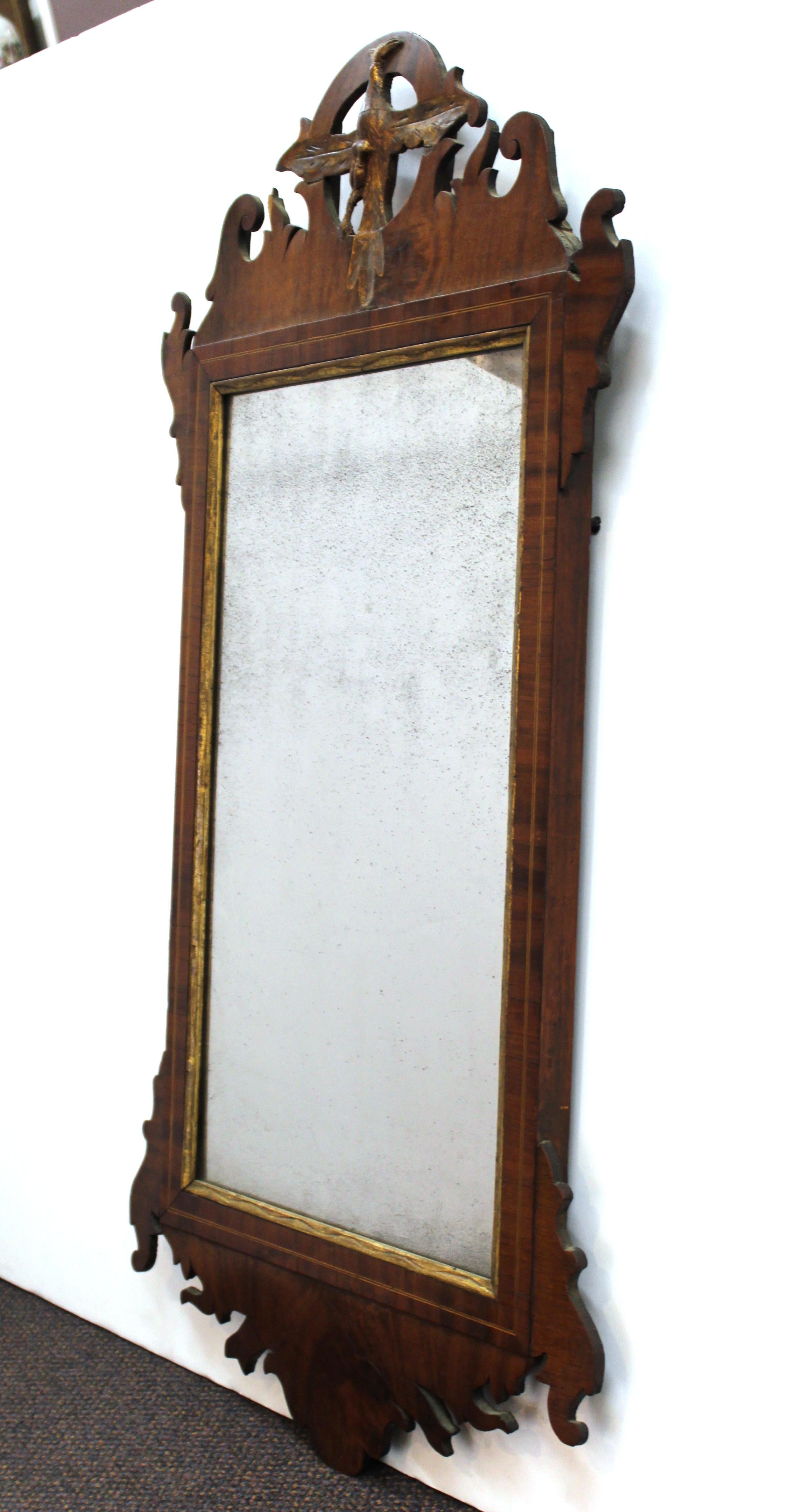 American Federal Mirror With Scrollwork and Carved Eagle 2