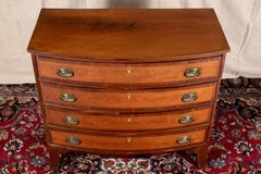 American Federal North Shores Bow Front Chest, circa 1800-1810