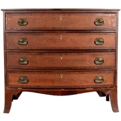 American Federal North Shores Bow Front Chest, circa 1800-1810