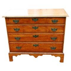 Antique American Federal Period Chippendale Maple Chest of Drawers