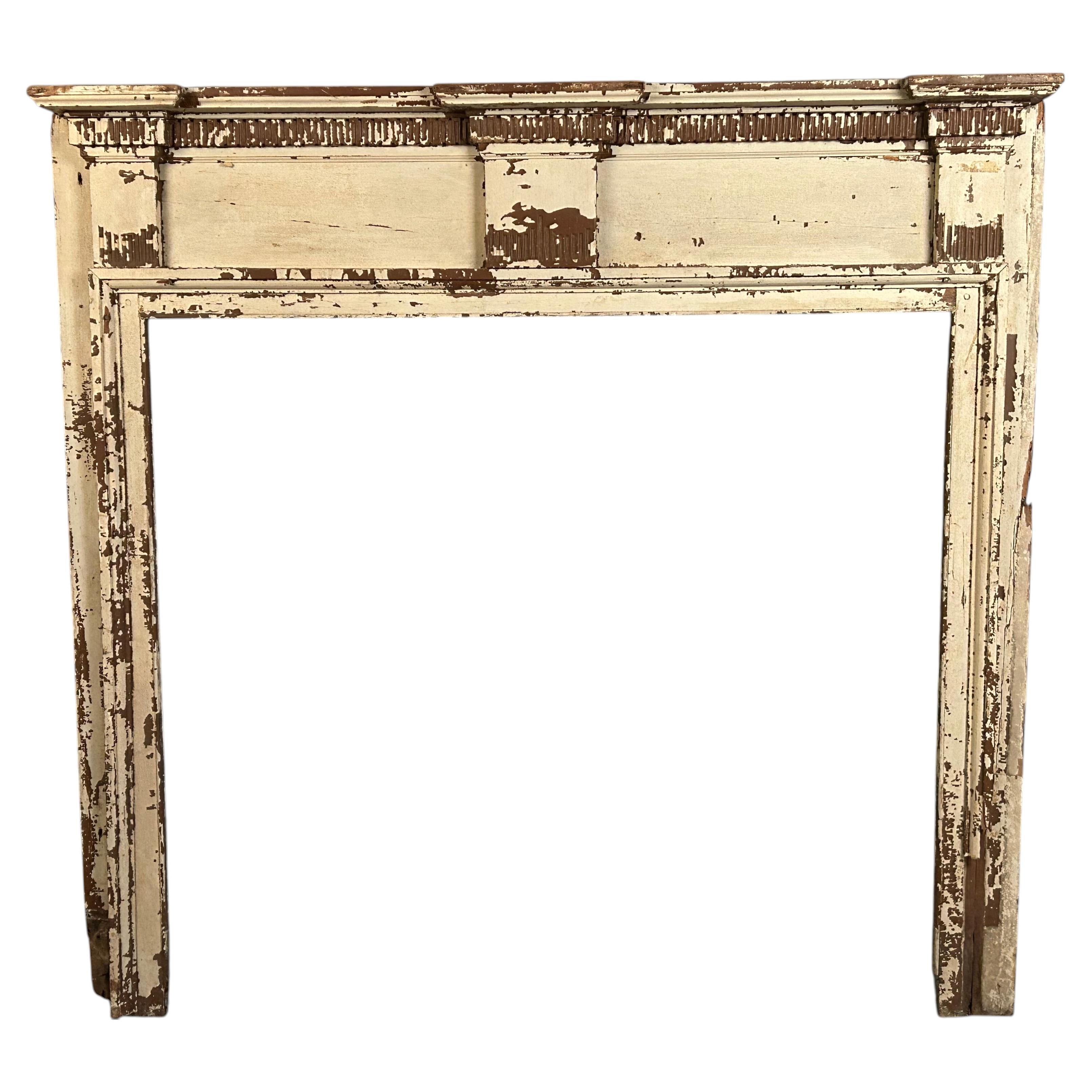 Amerikanischer Kaminsims aus der Bundeszeit Neuengland, ca. 1790-1810 im Angebot