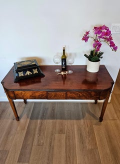 American Federal Period Flame Mahogany Serving Table Early 19th Century