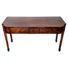American Federal Period Flame Mahogany Serving Table Early 19th Century 