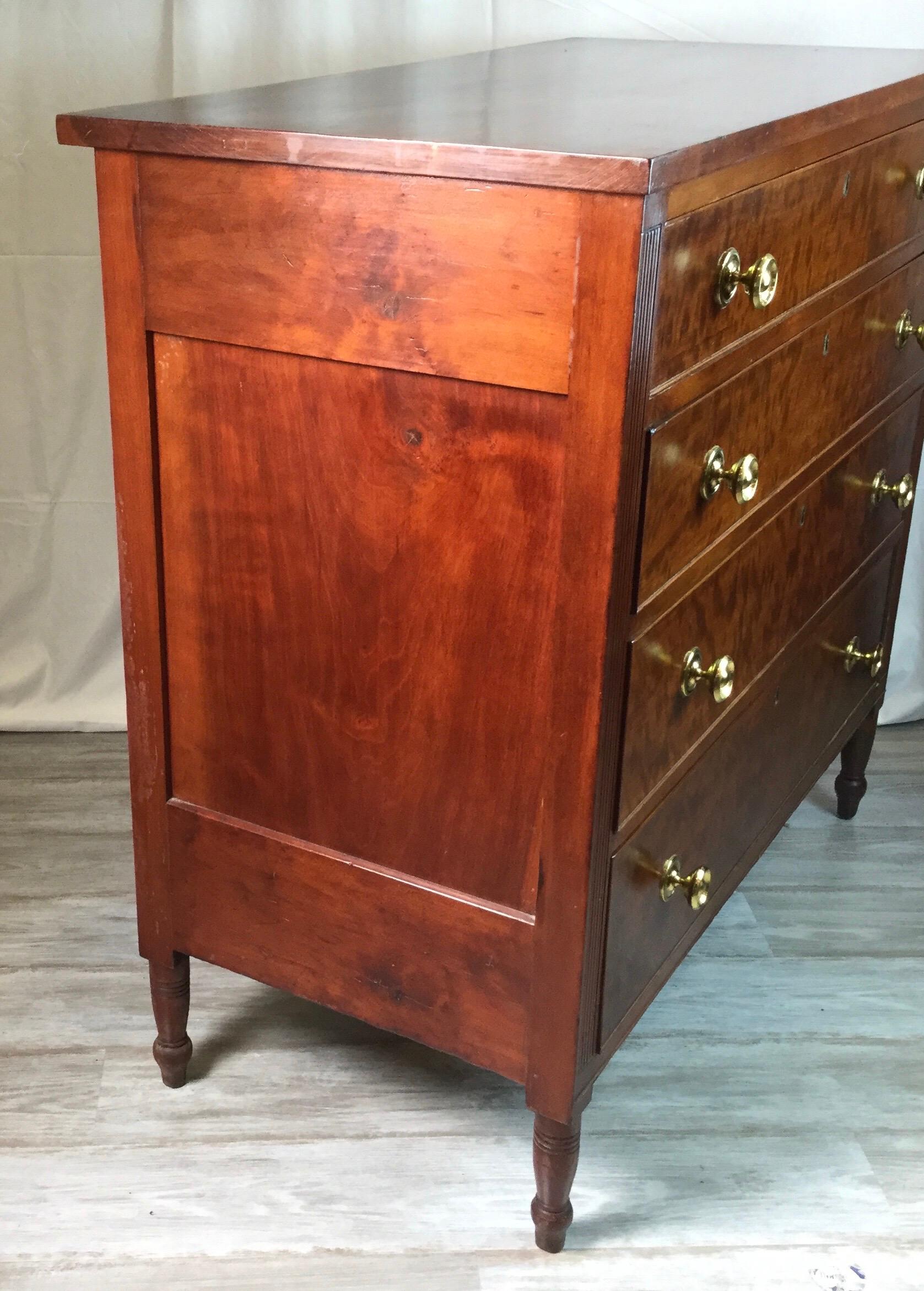 Early 19th Century American Federal Period Four-Drawer Chest