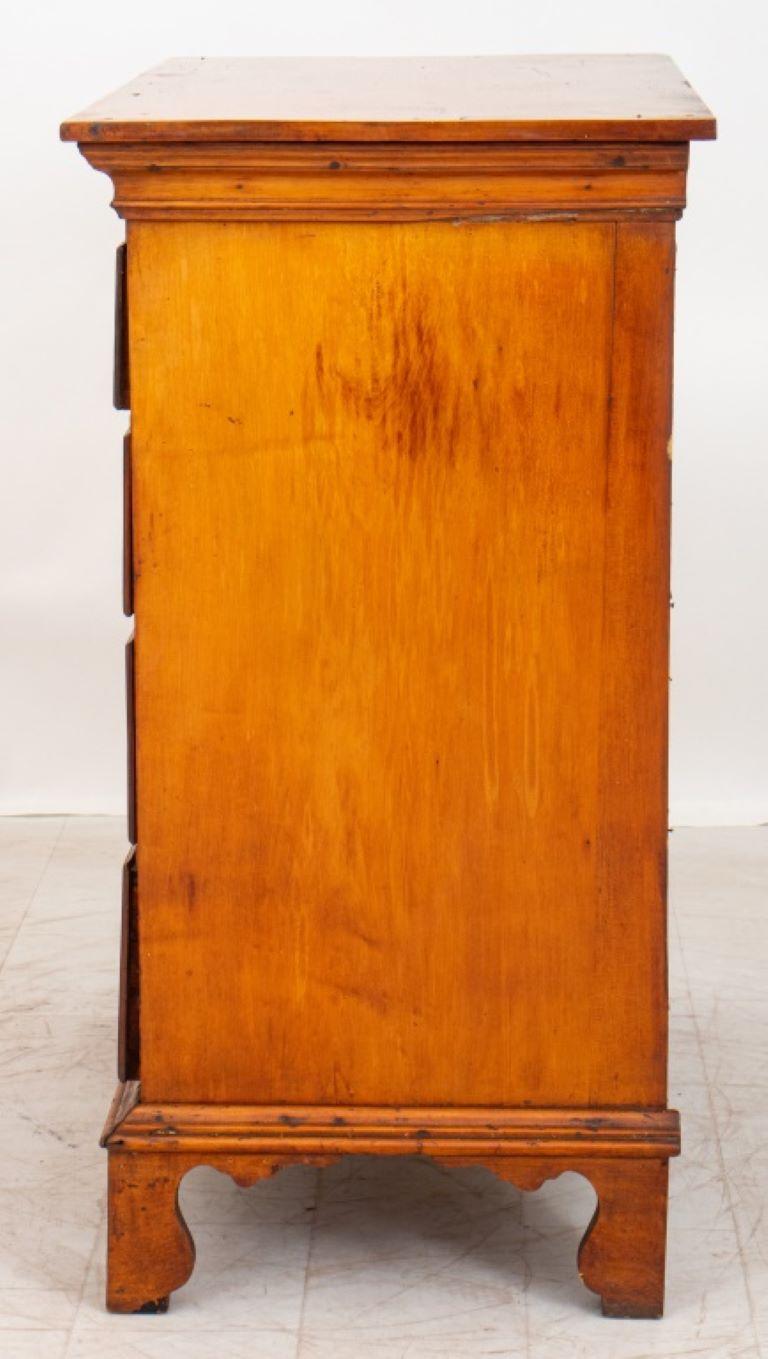 American Federal Period Maple Chest, Late 18th C For Sale 3